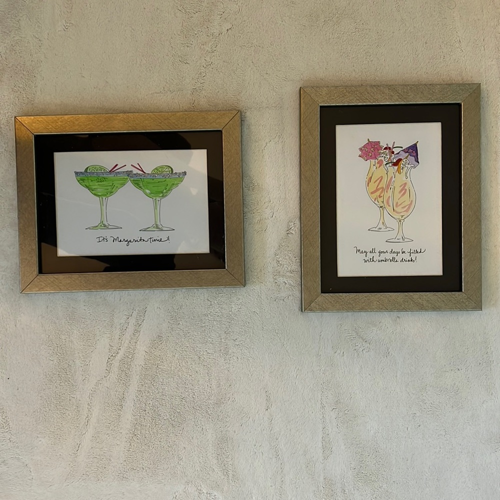 Margarita time and Umbrella Drinks Wall Decor!